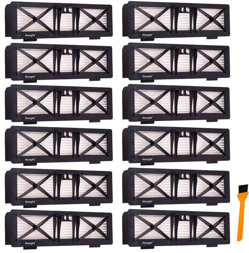 Hongfa Replacement Neato Botvac D Series Ultra-Performance Filters, 12 Packs Filter Parts Fit Neato D3 D5 70e, 75, 80, D80 85,D70 Vacuum Cleaner - Image 1